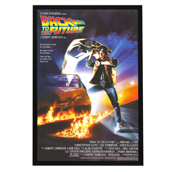 "Back to the Future" (1985) Framed Movie Poster