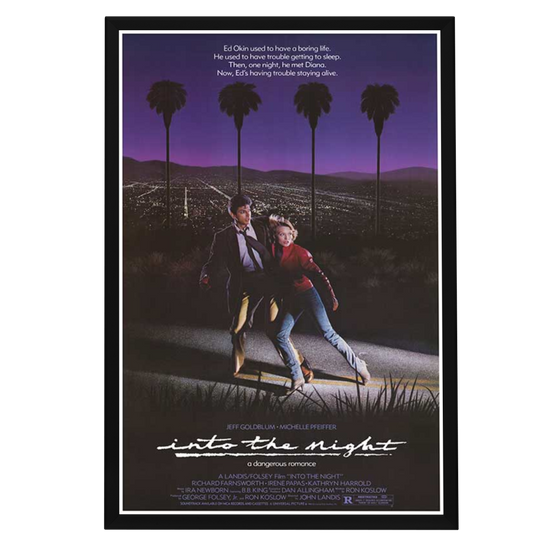 "Into the Night" (1985) Framed Movie Poster