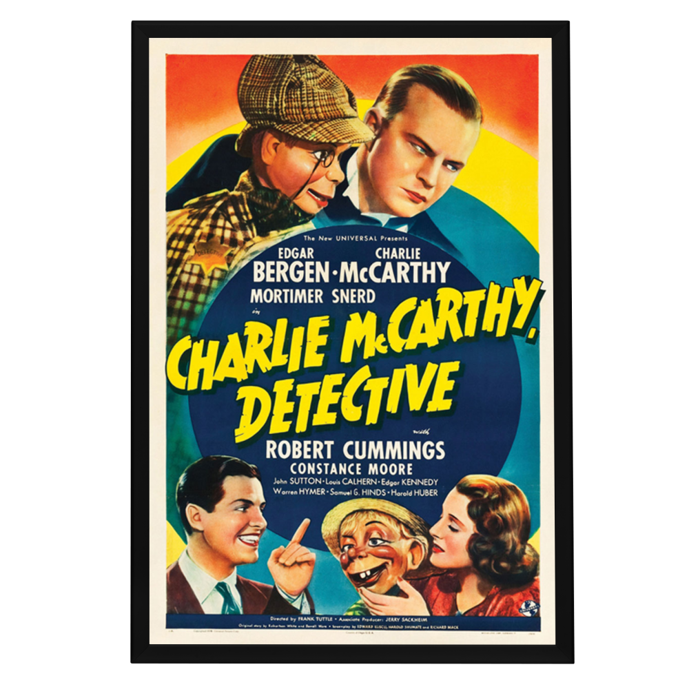 "Charlie Mccarthy, Detective" (1939) Framed Movie Poster