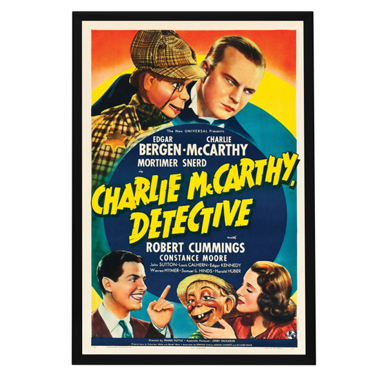 "Charlie Mccarthy, Detective" (1939) Framed Movie Poster