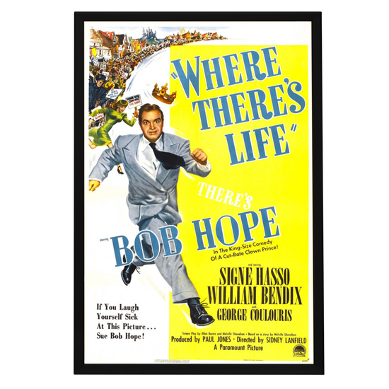 "Where There's Life" (1947) Framed Movie Poster