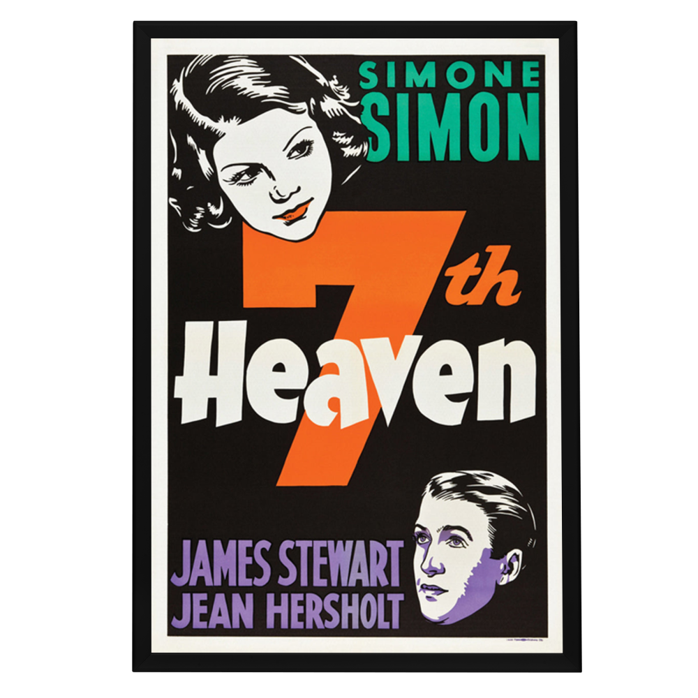 "Seventh Heaven" (1937) Framed Movie Poster