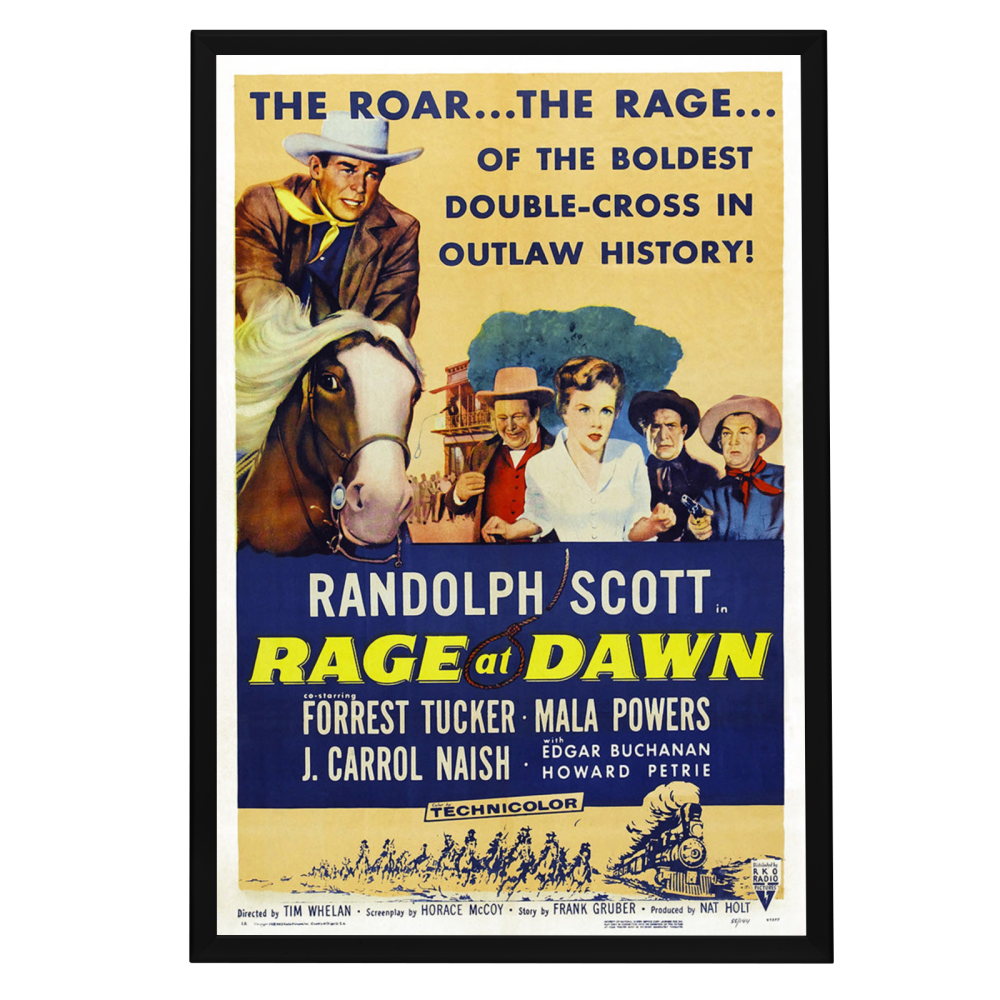 "Rage At Dawn" (1955) Framed Movie Poster