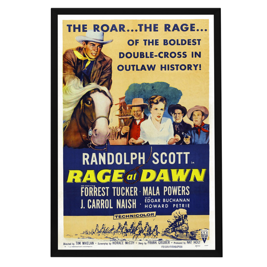 "Rage At Dawn" (1955) Framed Movie Poster