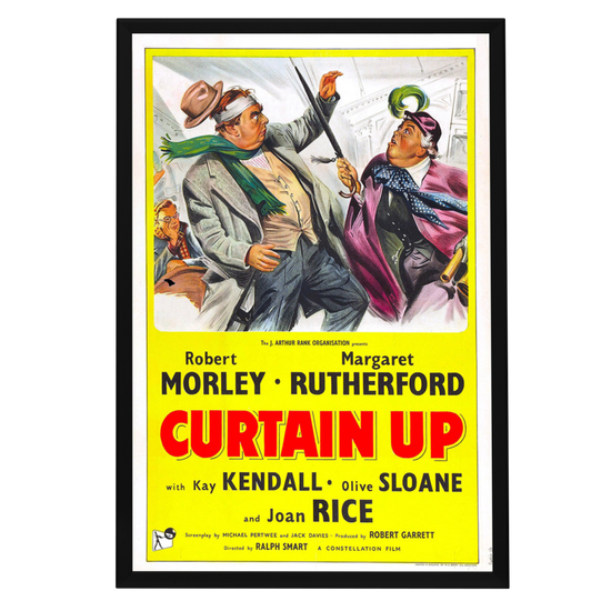 "Curtain Up" (1953) Framed Movie Poster