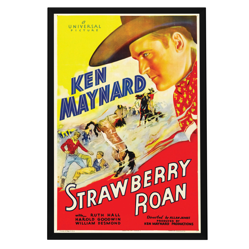 "Strawberry Roan" (1933) Framed Movie Poster