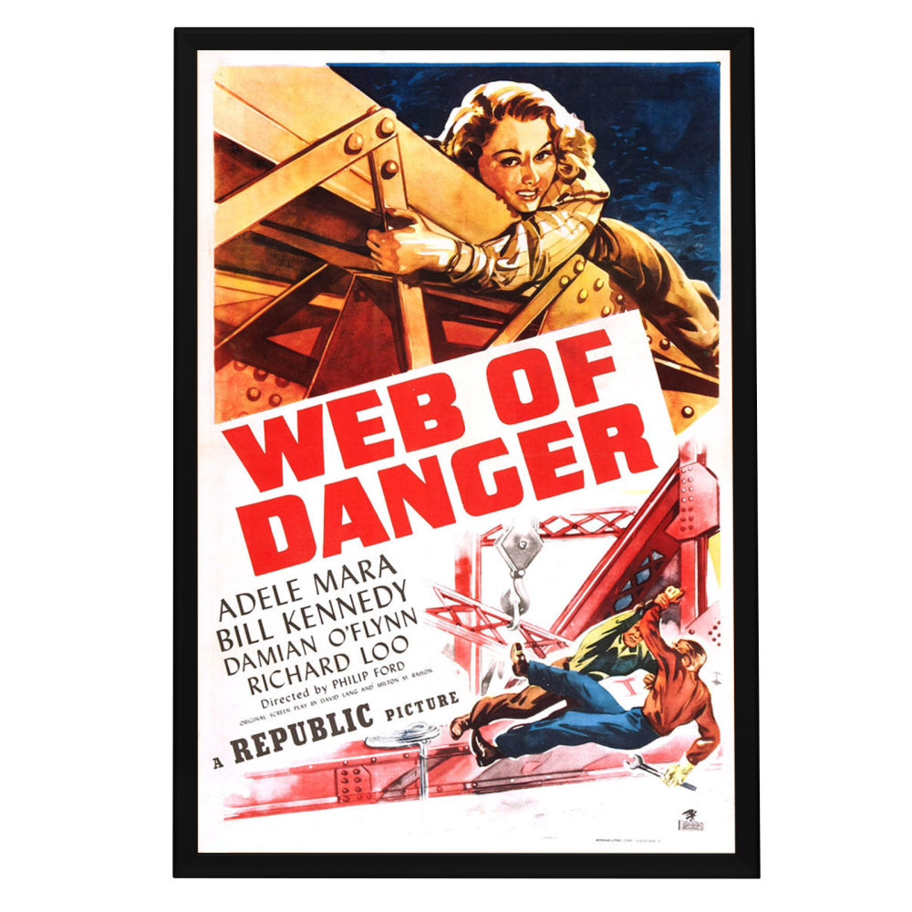 "Web Of Danger" (1947) Framed Movie Poster