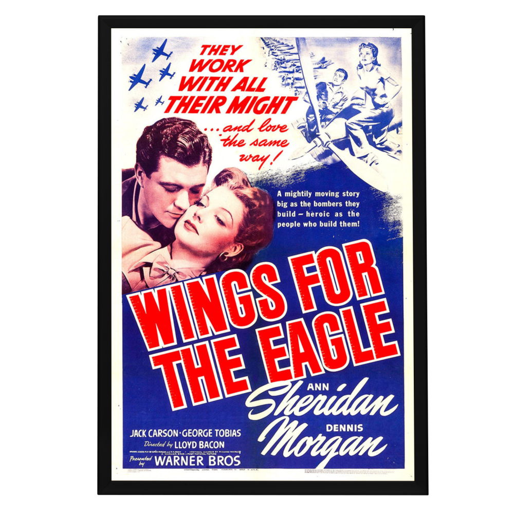 "Wings For The Eagle" (1942) Framed Movie Poster