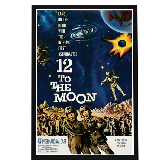 "12 To The Moon" (1960) Framed Movie Poster
