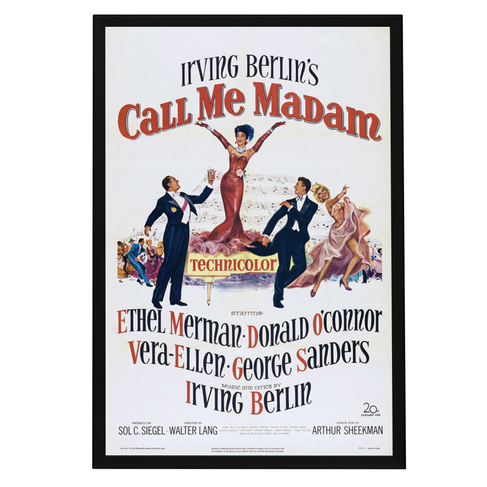 "Call Me Madam" (1953) Framed Movie Poster