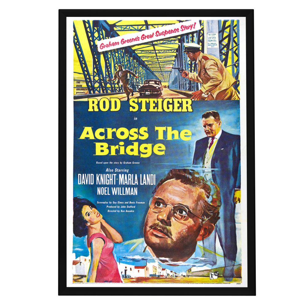 "Across The Bridge" (1957) Framed Movie Poster