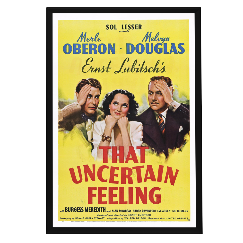 "That Uncertain Feeling" (1941) Framed Movie Poster