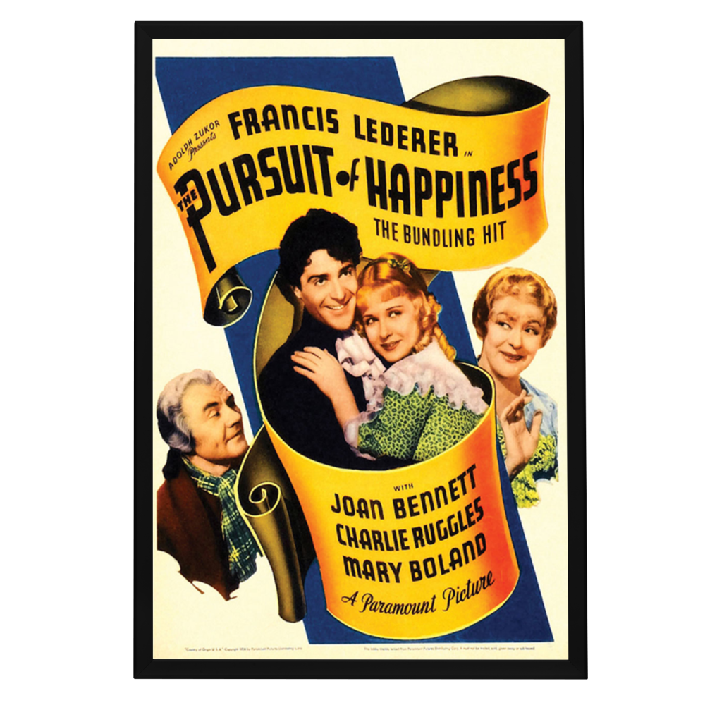 "Pursuit Of Happiness" (1934) Framed Movie Poster