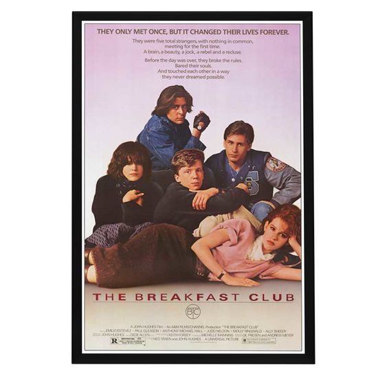 "Breakfast Club" (1985) Framed Movie Poster