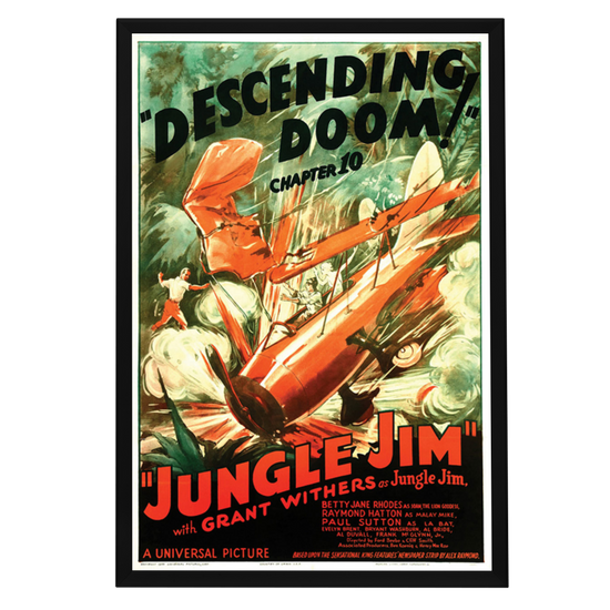 "Jungle Jim" (1937) Framed Movie Poster