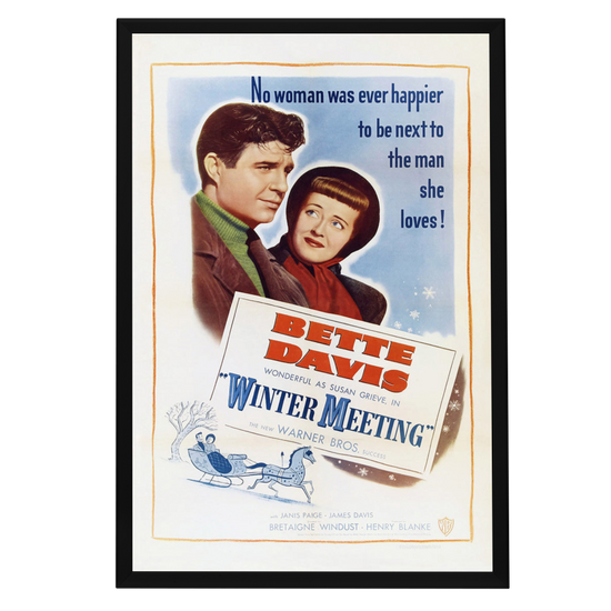 "Winter Meeting" (1948) Framed Movie Poster