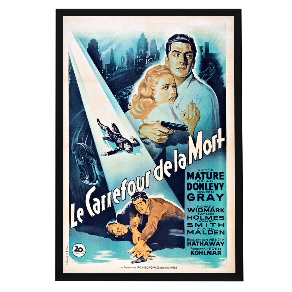 "Kiss Of Death" (1947) Framed Movie Poster