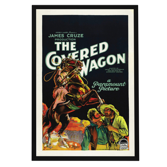 "Covered Wagon" (1923) Framed Movie Poster
