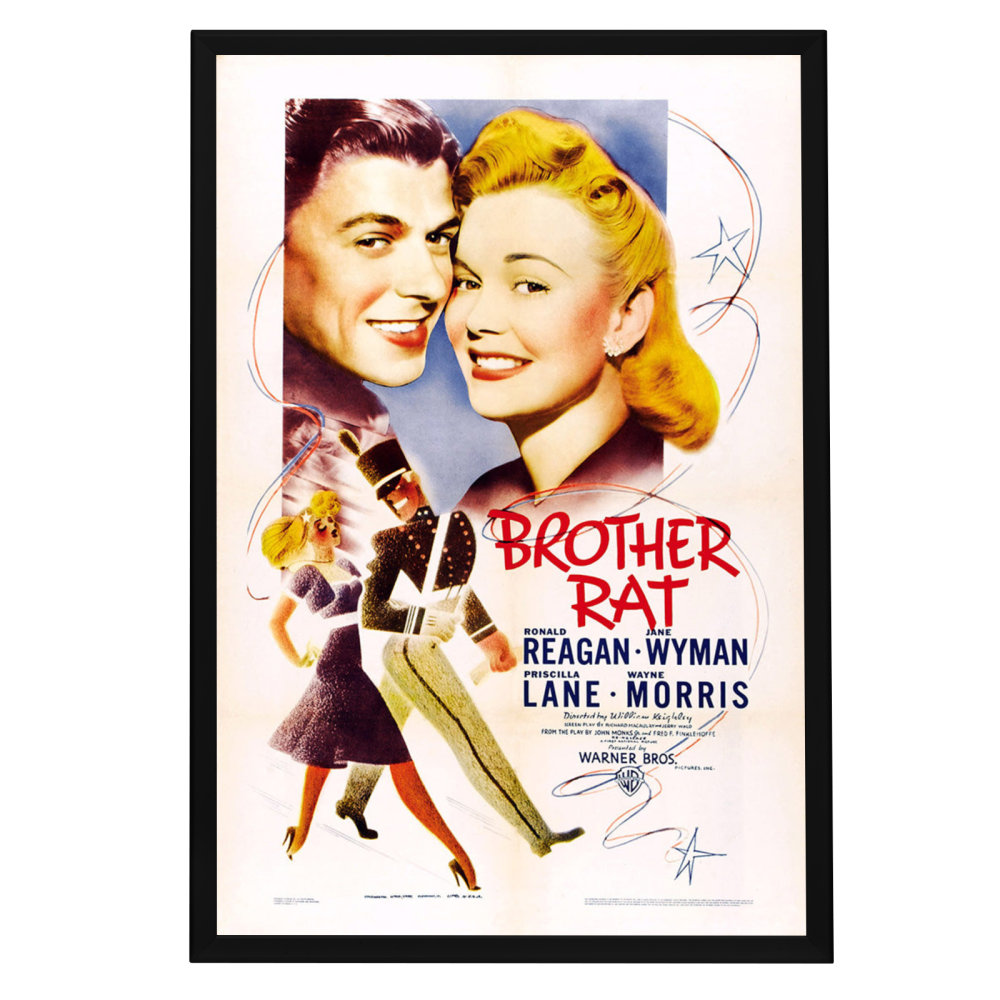 "Brother Rat" (1938) Framed Movie Poster