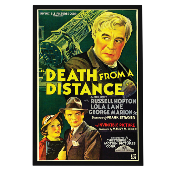 "Death From A Distance" (1935) Framed Movie Poster