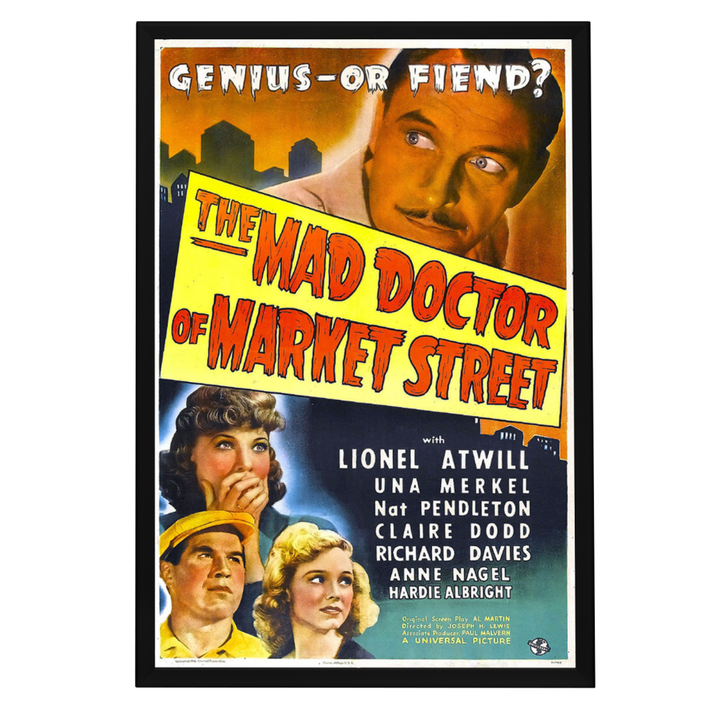 "Mad Doctor Of Market Street" (1942) Framed Movie Poster