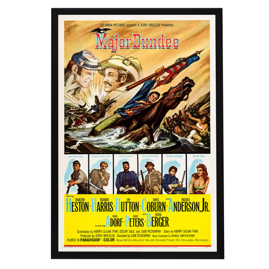 "Major Dundee" (1965) Framed Movie Poster