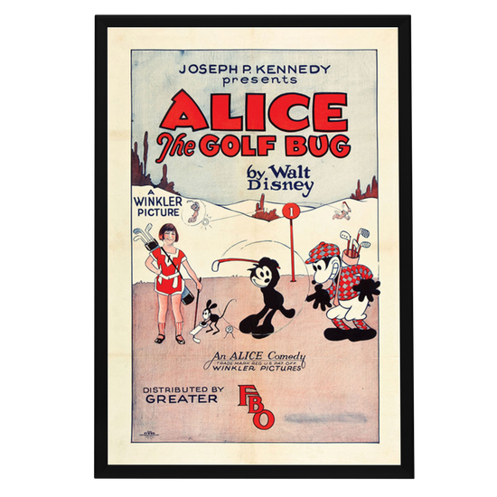 "Alice The Golf Bug" (1927) Framed Movie Poster