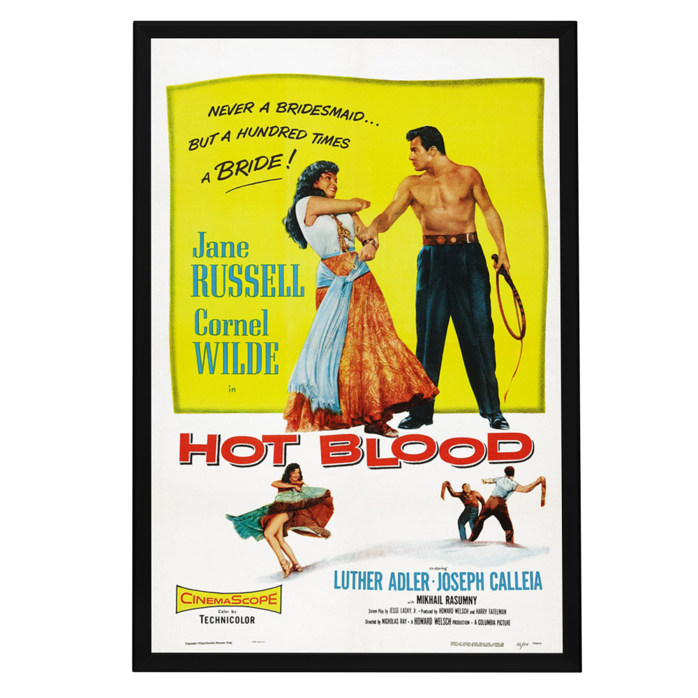 "Hot Blood" (1956) Framed Movie Poster