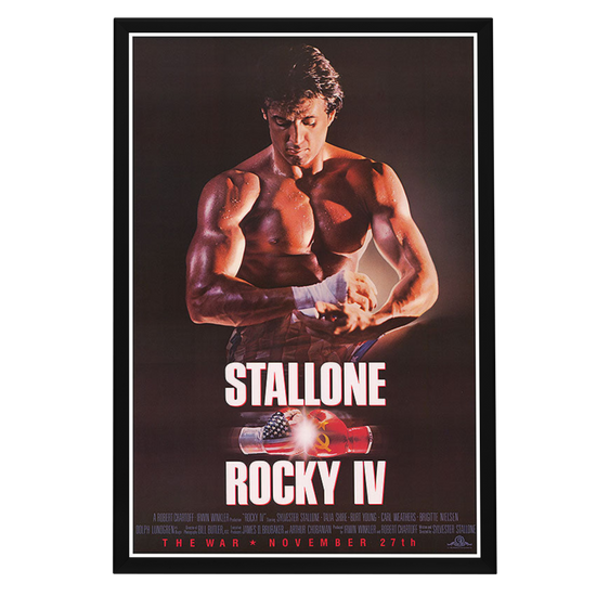 "Rocky IV" (1985) Framed Movie Poster