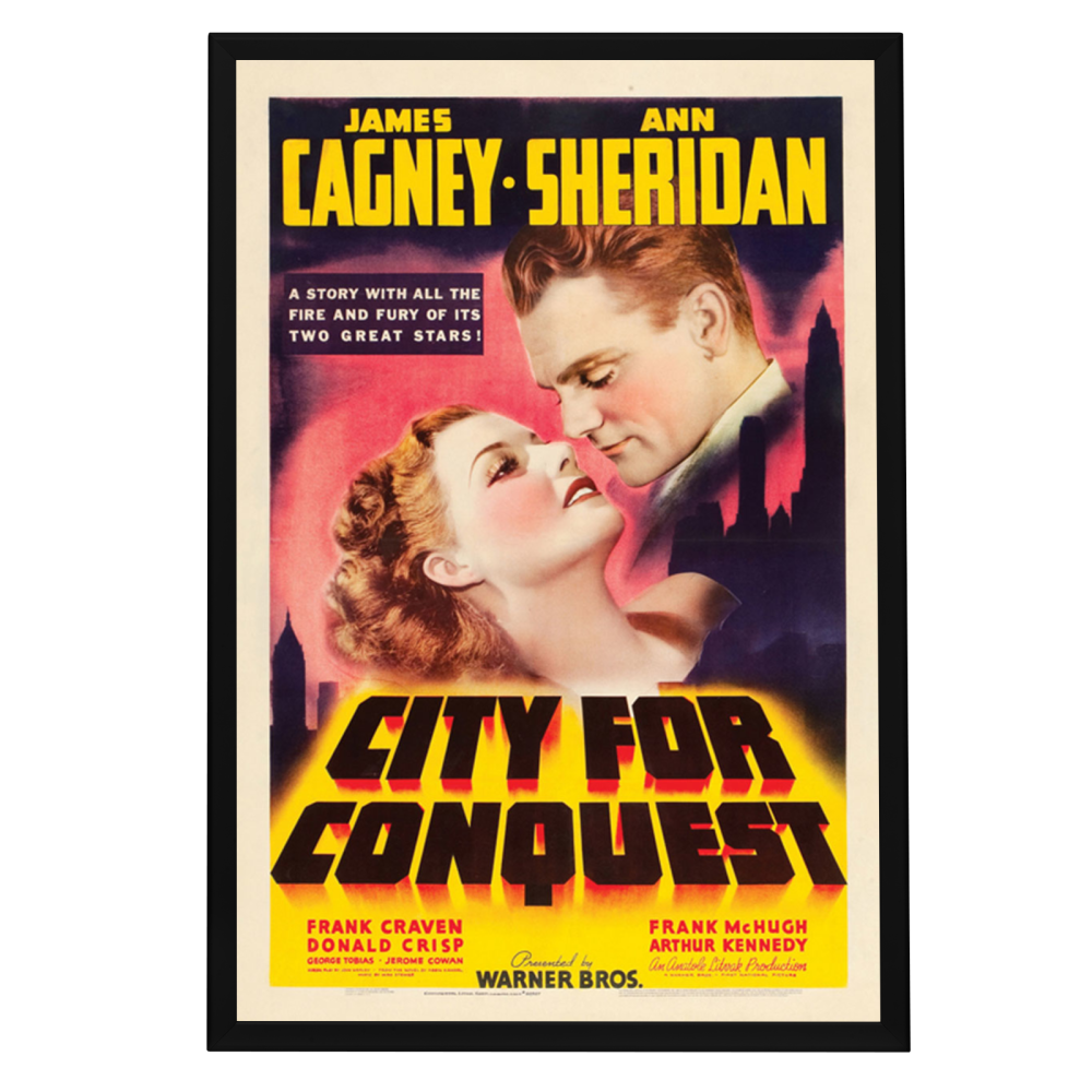"City For Conquest" (1940) Framed Movie Poster