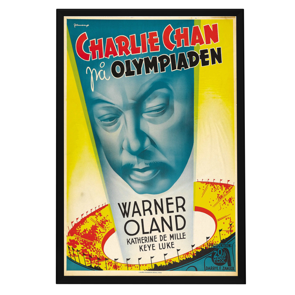 "Charlie Chan At The Olympics" (1937) Framed Movie Poster