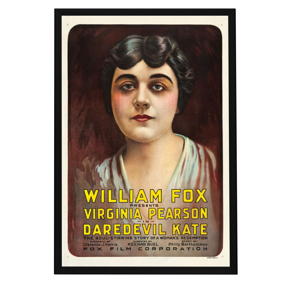 "Daredevil Kate" (1916) Framed Movie Poster