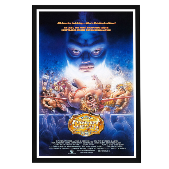 "Grunt! The Wrestling Movie" (1985) Framed Movie Poster