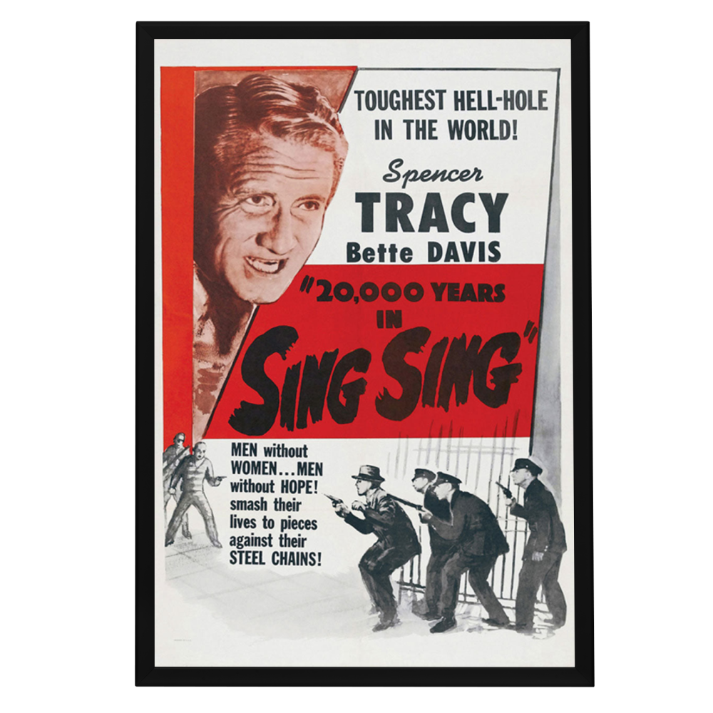 "20,000 Years In Sing Sing" (1932) Framed Movie Poster