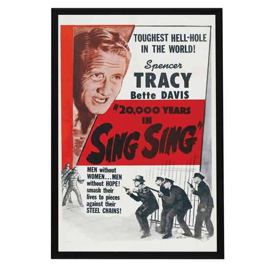 "20,000 Years In Sing Sing" (1932) Framed Movie Poster