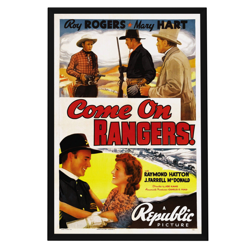 "Come On, Rangers" (1938) Framed Movie Poster