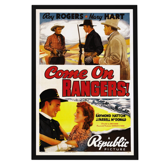 "Come On, Rangers" (1938) Framed Movie Poster