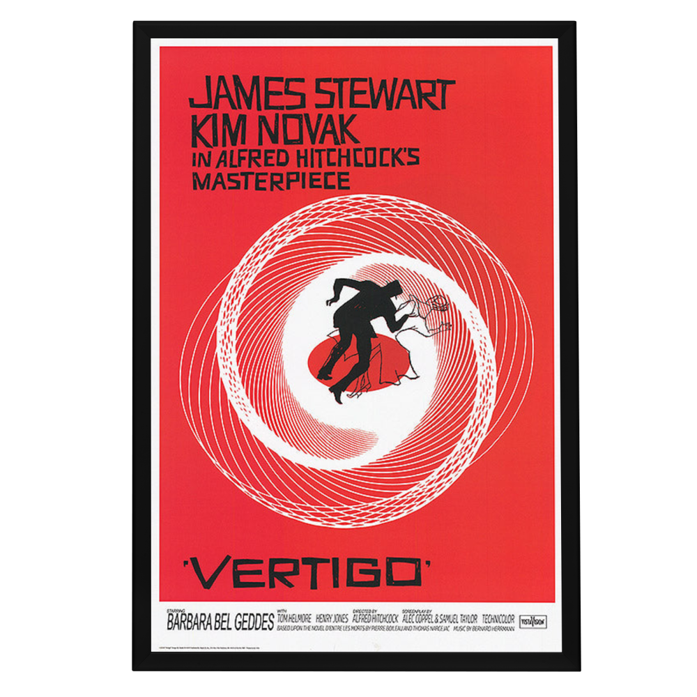 "Vertigo" (1958) Framed Movie Poster