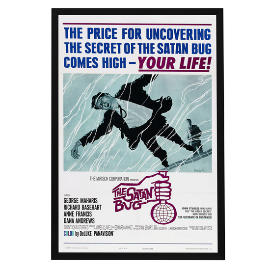 "Satan Bug" (1965) Framed Movie Poster