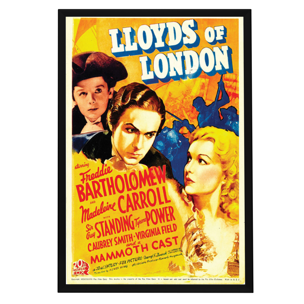 "Lloyds Of London" (1937) Framed Movie Poster