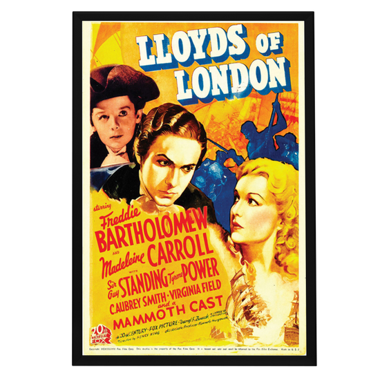 "Lloyds Of London" (1937) Framed Movie Poster