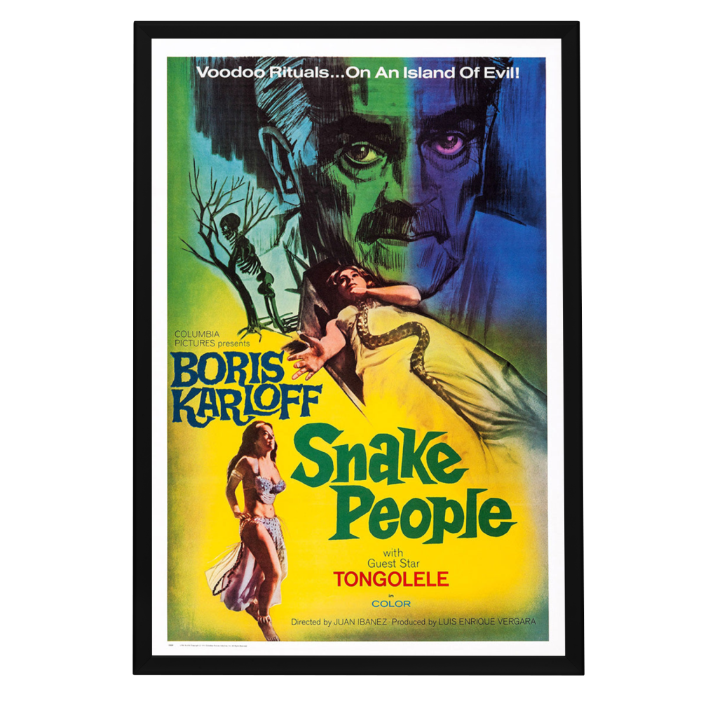 "Snake People" (1971) Framed Movie Poster