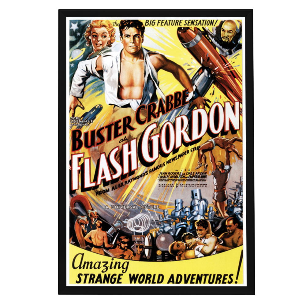 "Flash Gordon" (1936) Framed Movie Poster