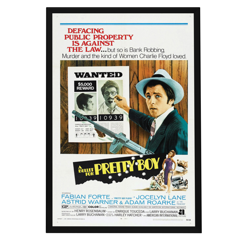 "Bullet For Pretty Boy" (1970) Framed Movie Poster