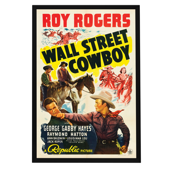 "Wall Street Cowboy" (1939) Framed Movie Poster