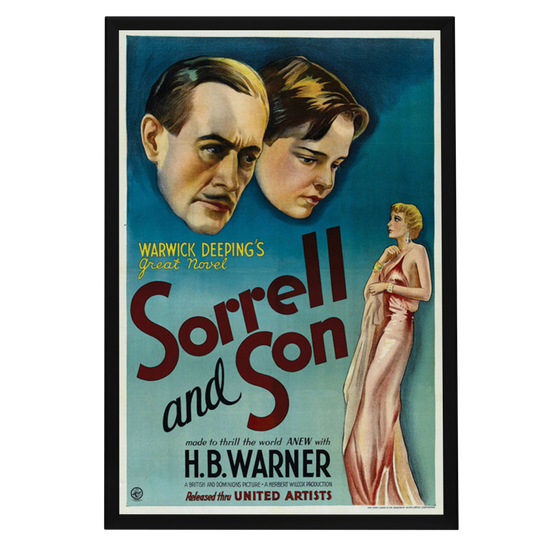 "Sorrell And Son" (1933) Framed Movie Poster