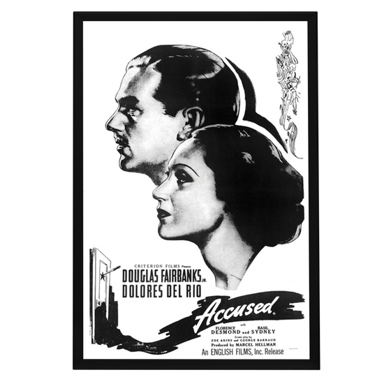 "Accused" (1936) Framed Movie Poster