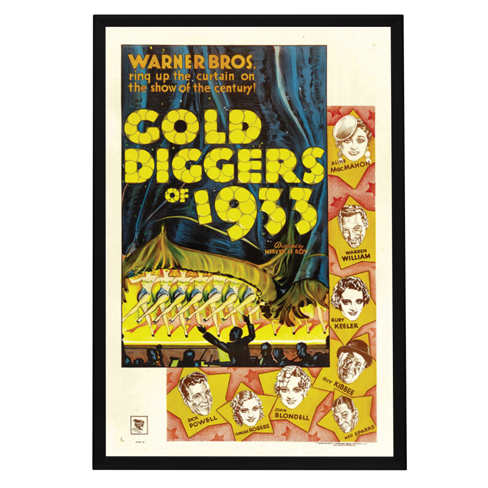 "Gold Diggers Of 1933" (1933) Framed Movie Poster