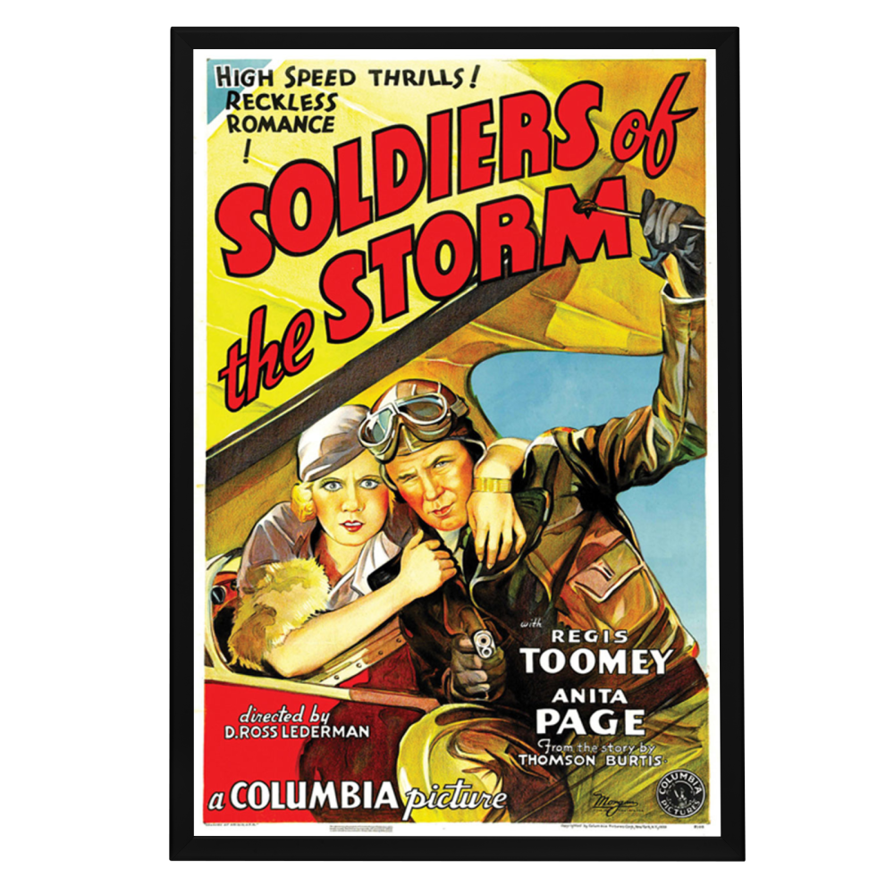 "Soldiers Of The Storm" (1933) Framed Movie Poster