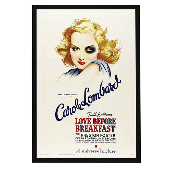 "Love Before Breakfast" (1936) Framed Movie Poster
